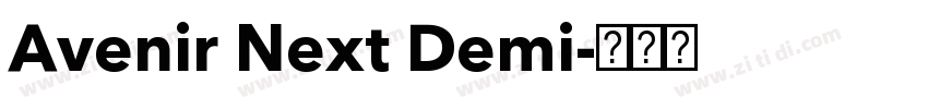 Avenir Next Demi字体转换